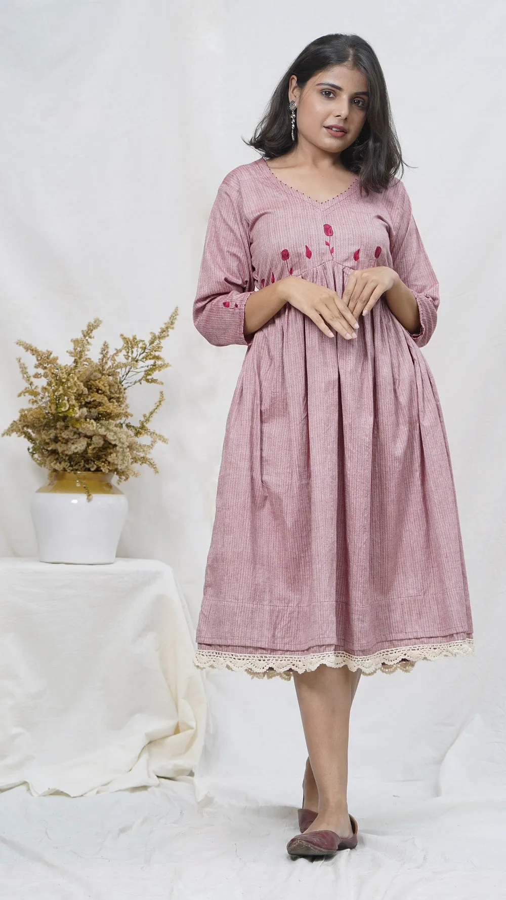Rosa embroidered tunic set