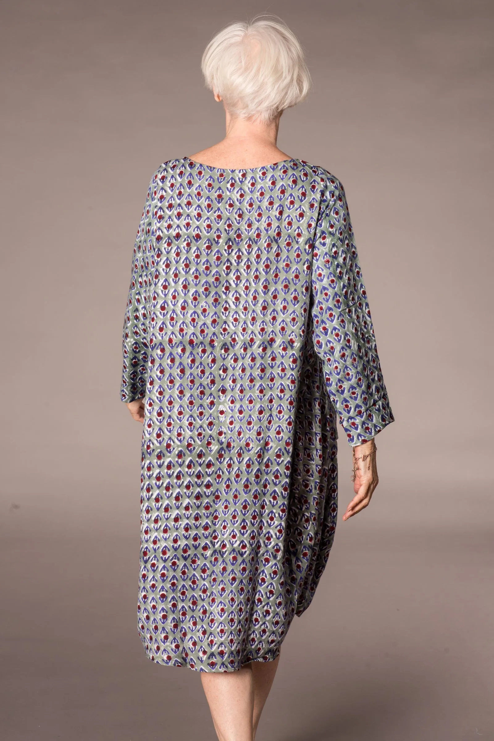 Roshan Dress Hand Block Printed Bamboo
