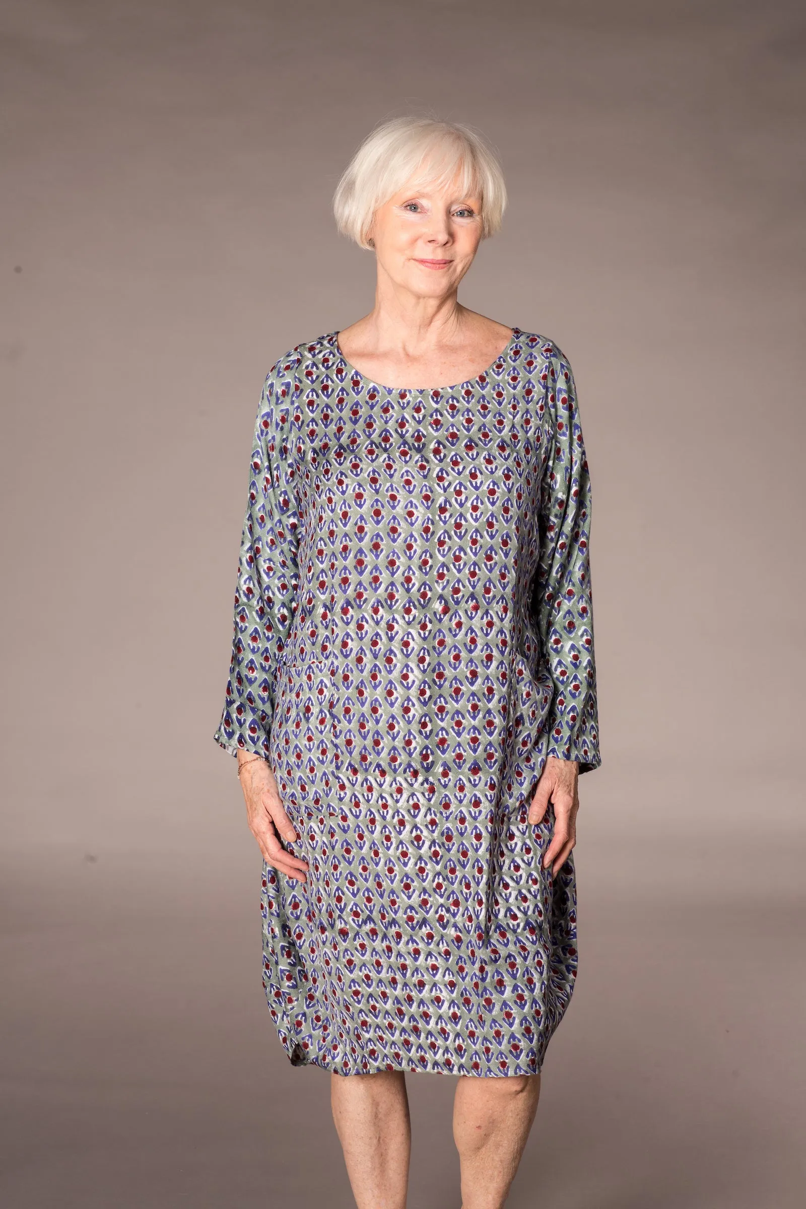 Roshan Dress Hand Block Printed Bamboo