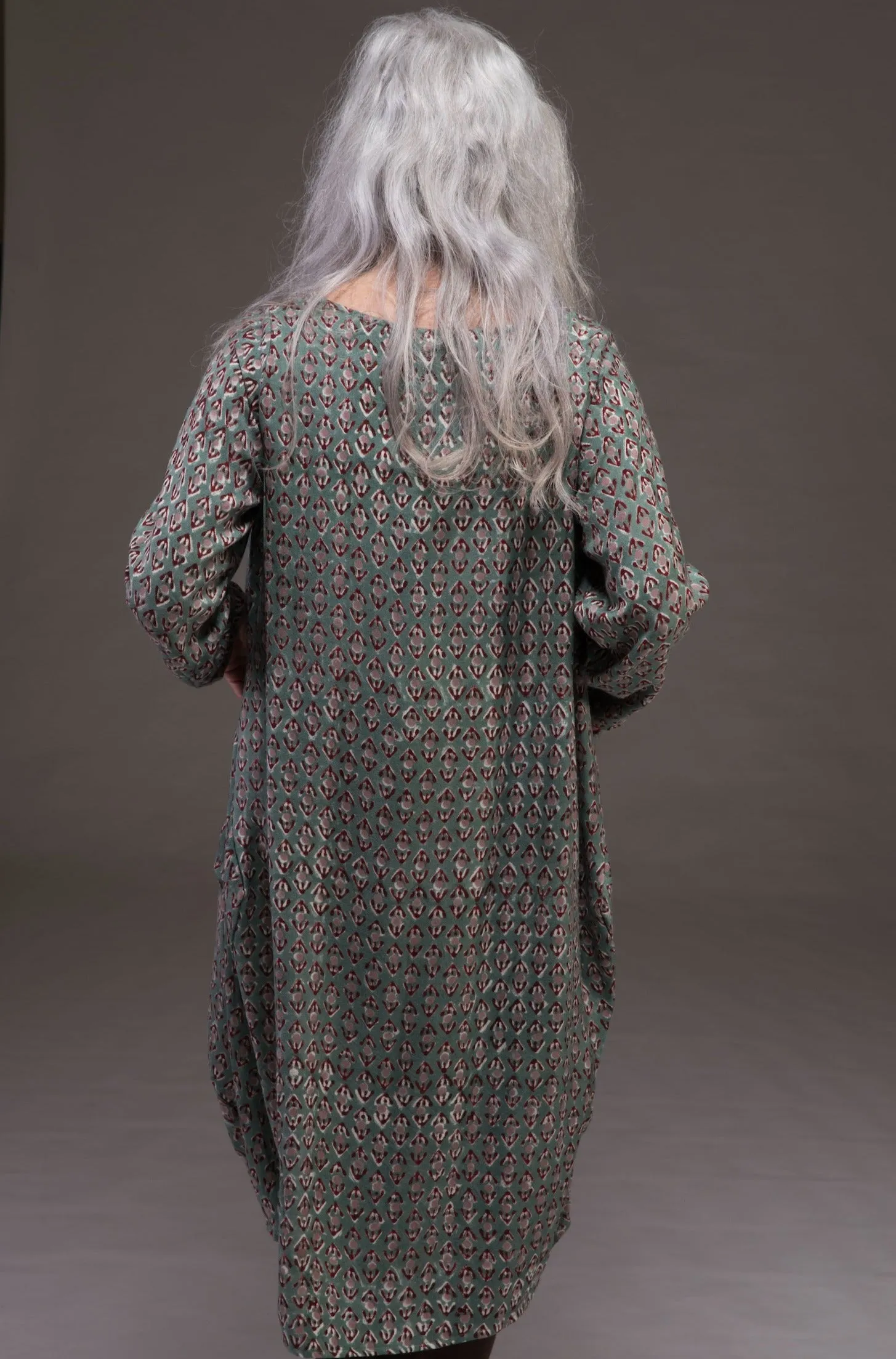 Roshan Dress Hand Block Printed Bamboo