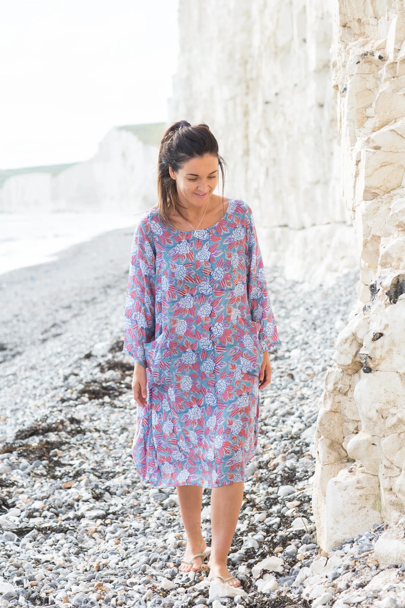 Roshan Dress Hand Block Printed Bamboo