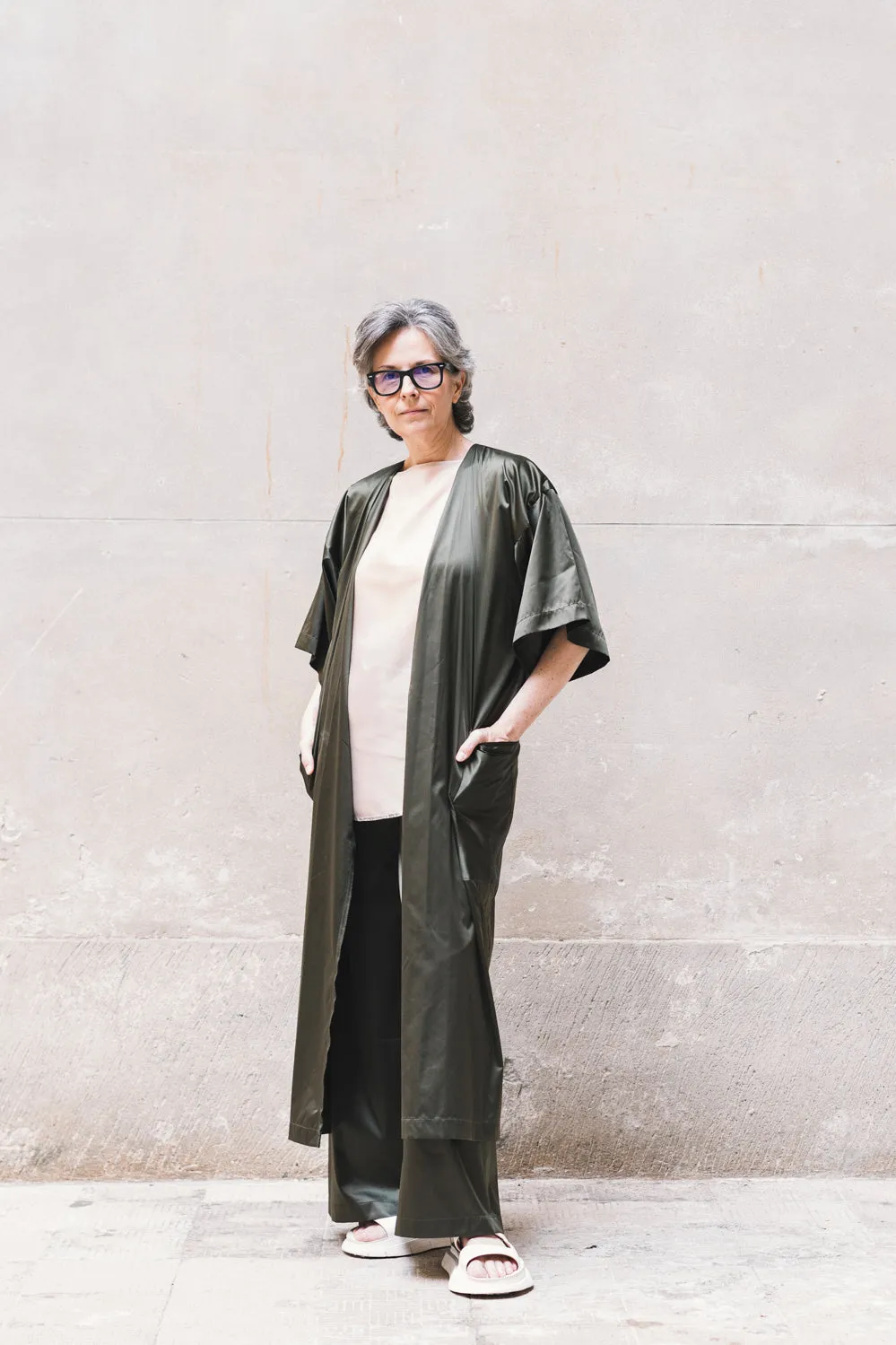 SAMUE TUNIC - Black/Olive/Ocra Newlife
