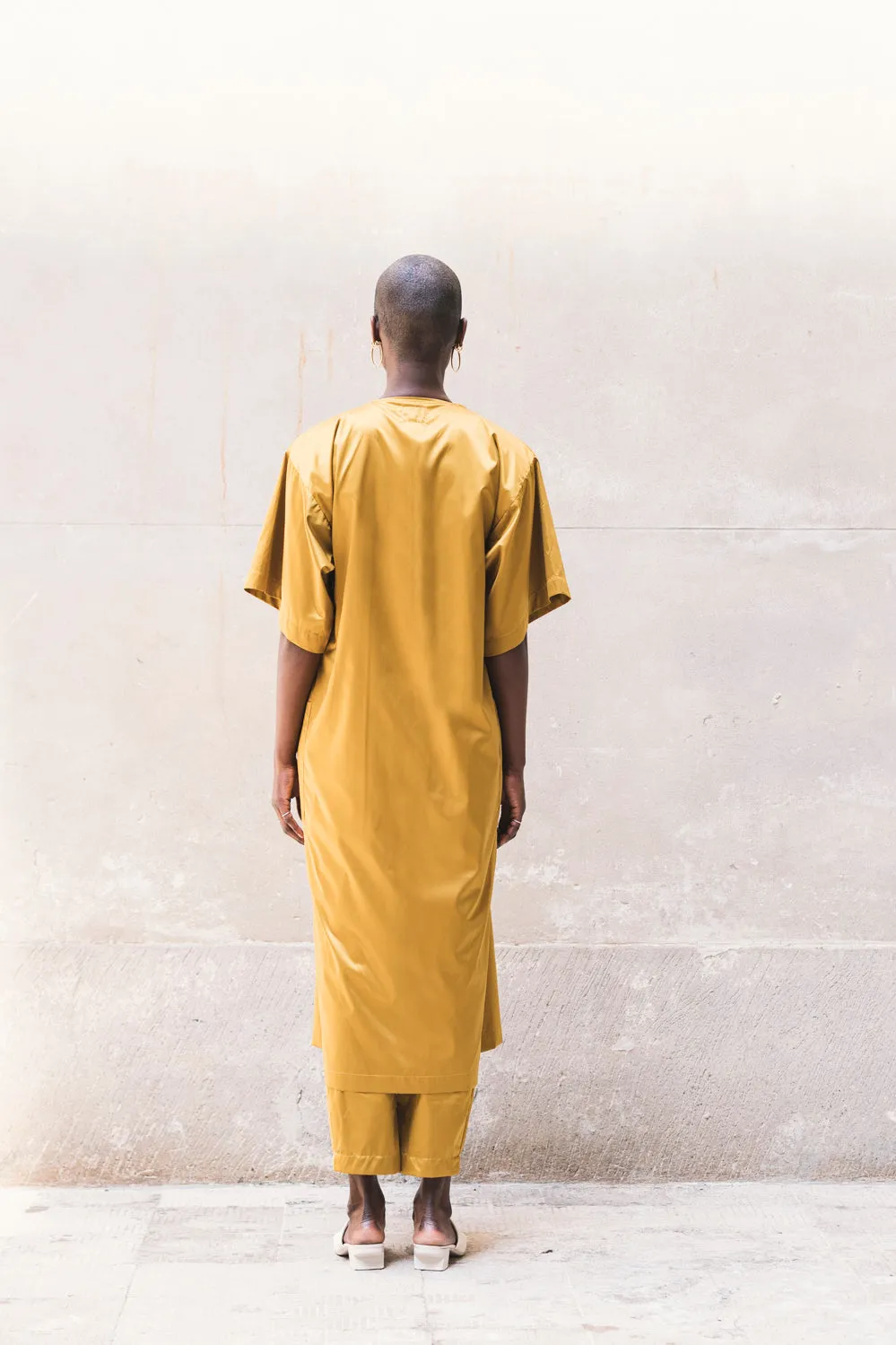 SAMUE TUNIC - Black/Olive/Ocra Newlife