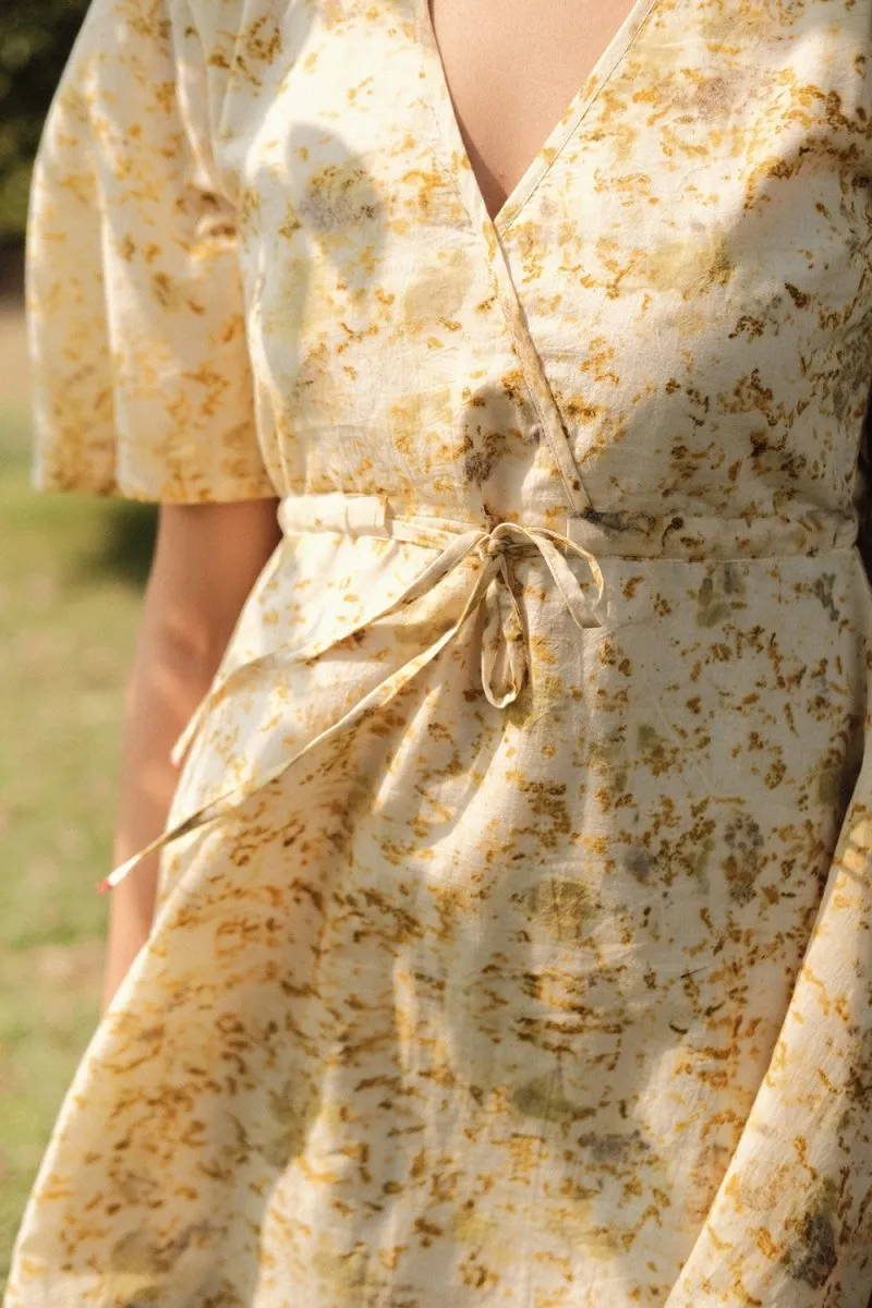Summer Rose Dress | Eco-printed with Marigolds and Roses