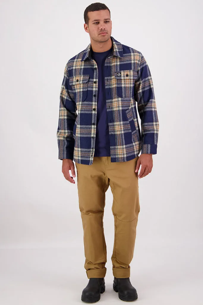Swanndri Kiaraki v3 Wool Shacket Atlantic Check