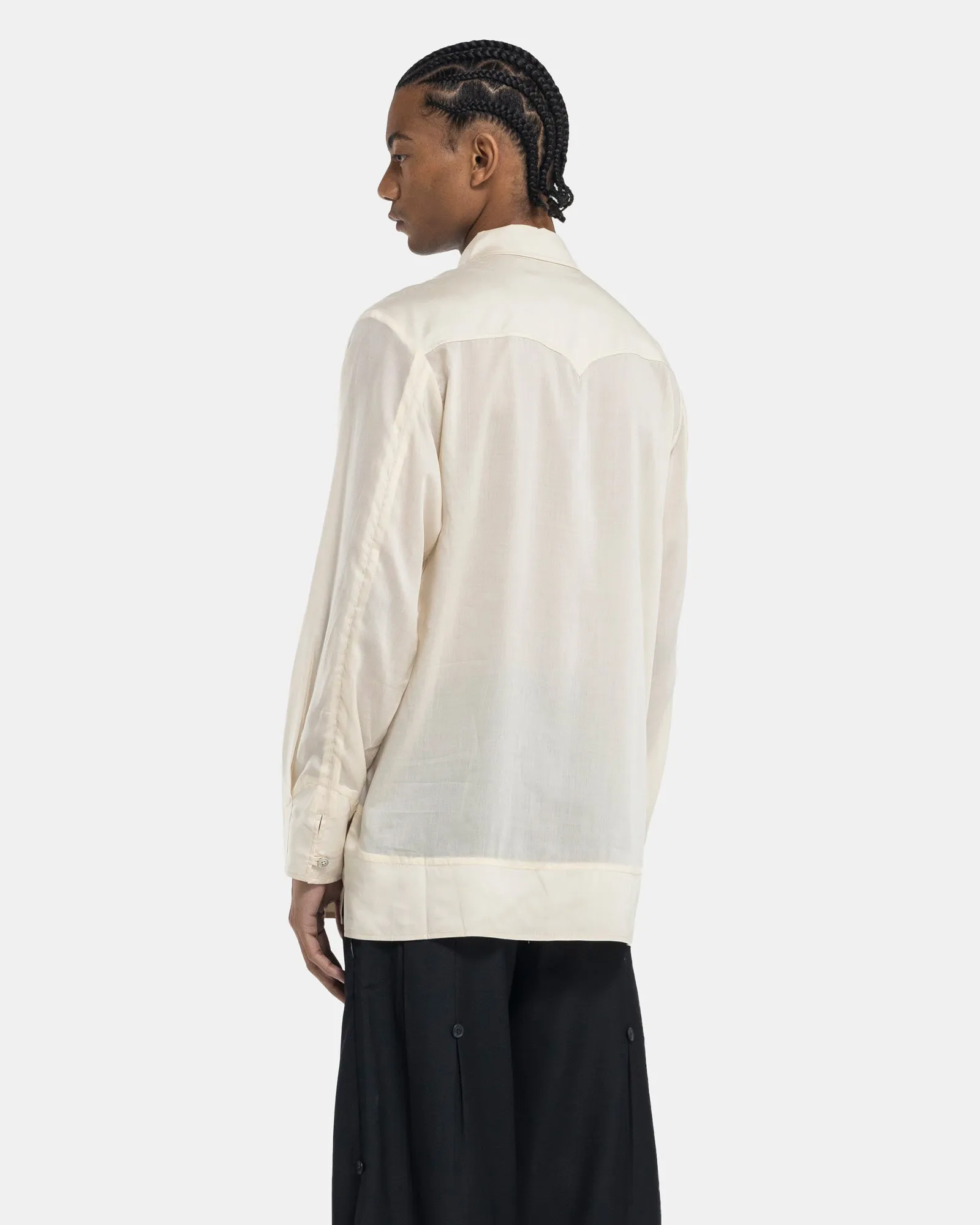 Translucent Tunic in Beige