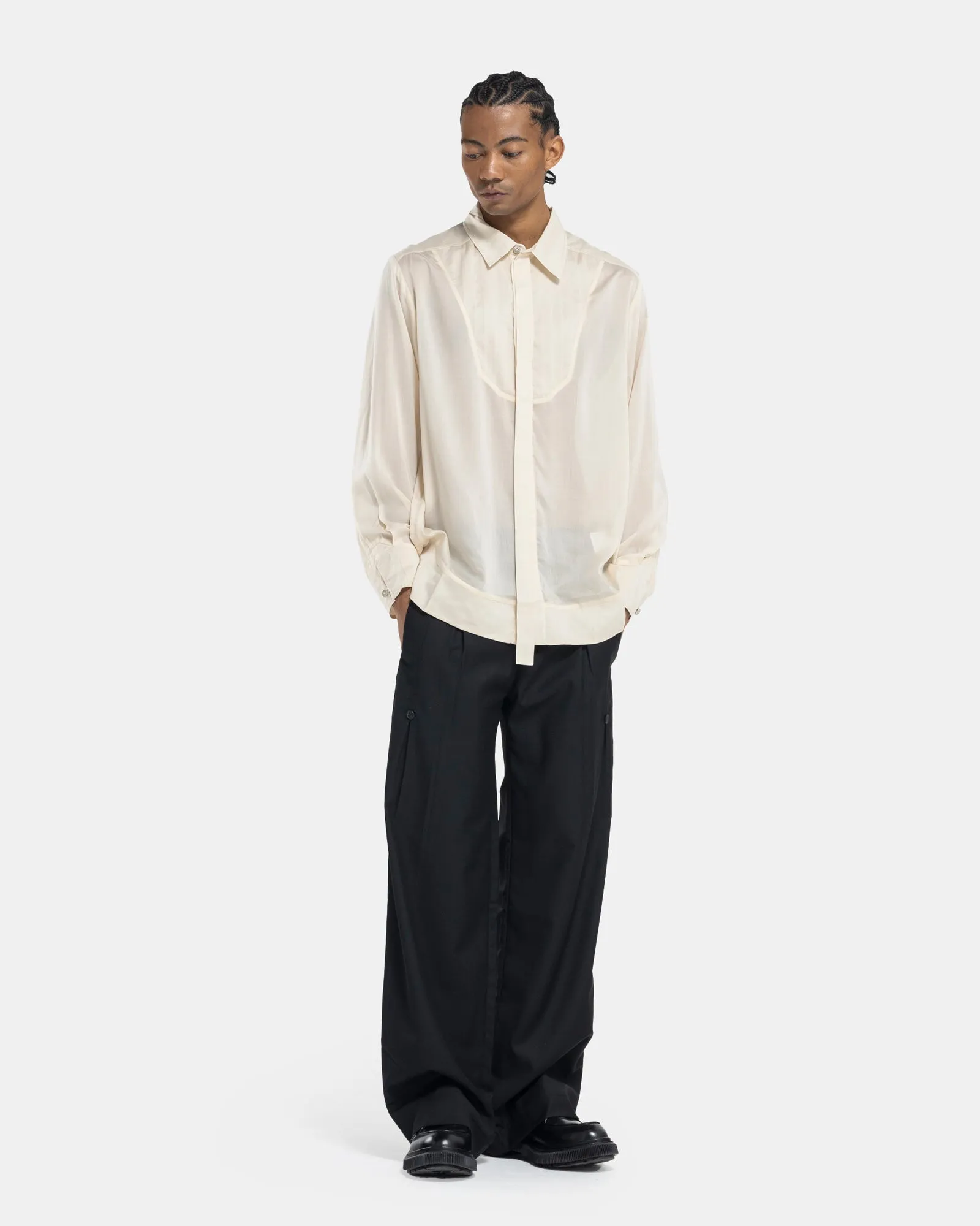 Translucent Tunic in Beige