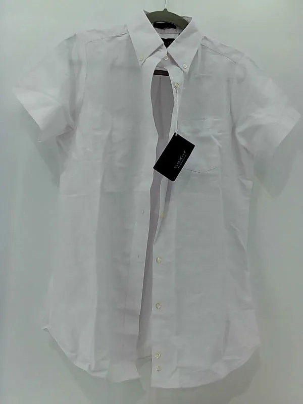 Ultraclub Men's White Regular Dress Shirt Small