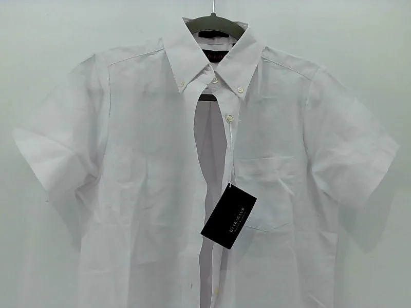 Ultraclub Men's White Regular Dress Shirt Small