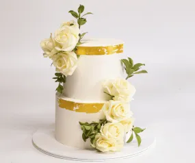 White Rose Wedding Cake White Rose Wedding Cake