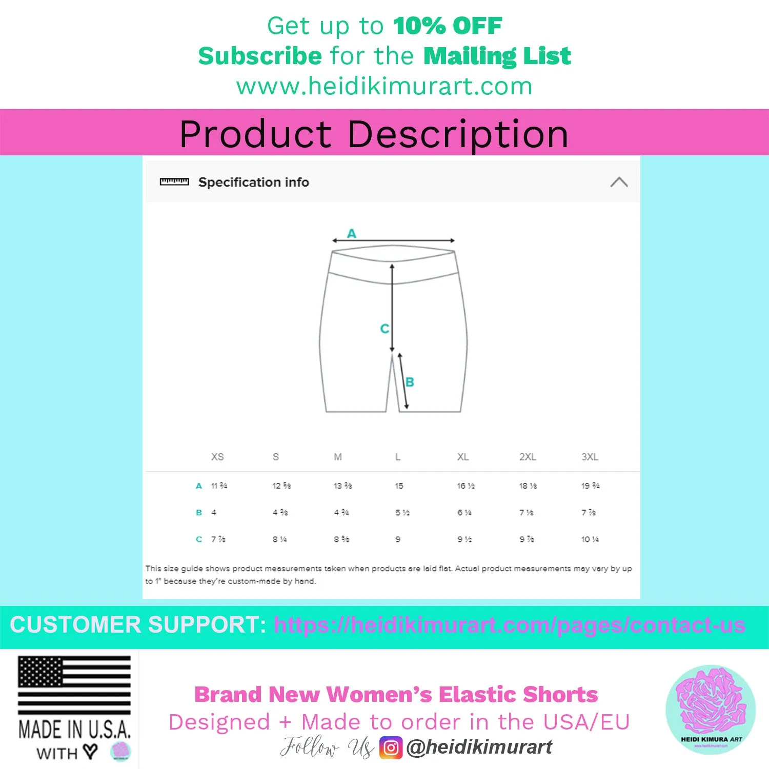Yellow Solid Color Women's Shorts, Elastic Solid Color Ladies' Gym Tights-Made in USA/EU/MX